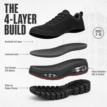 Arconism™ SHIFT-12 — Work Sneakers for Men | 12-Hour Support on Hard Floors