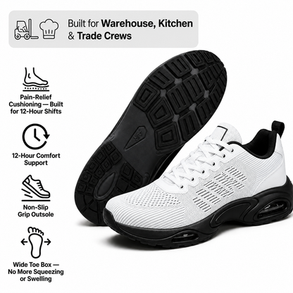 Arconism™ SHIFT-12 — Work Sneakers for Men | 12-Hour Support on Hard Floors